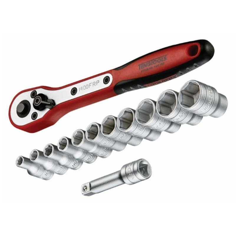 Teng Socket Set 1/4" Drive MM 13pcs - 6pt